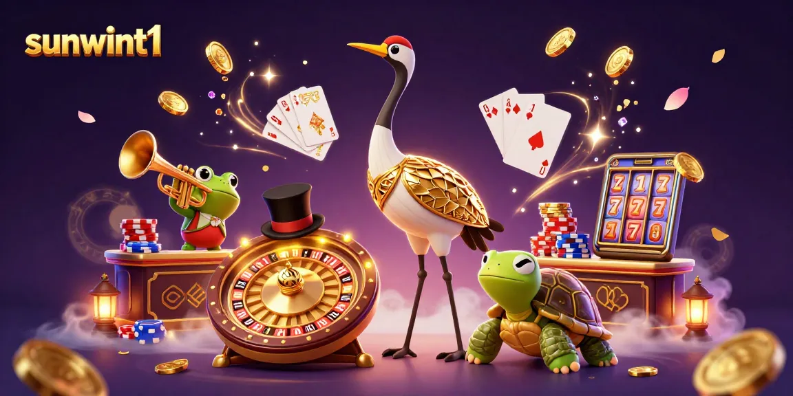 Experience thrilling wins at sunwint1 with a lively casino scene featuring a unique art deco ensemble.