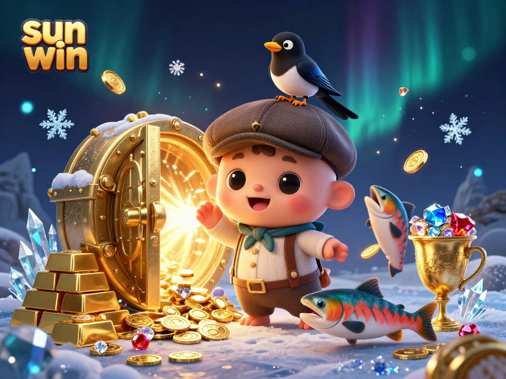 Engage with thrilling gaming experiences at sun win featuring a playful Nessie and treasure-filled casino elements.
