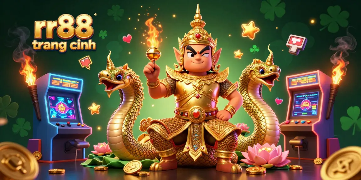 Experience the thrill of rr88 trang chính with vibrant gaming elements in a dynamic casino scene.