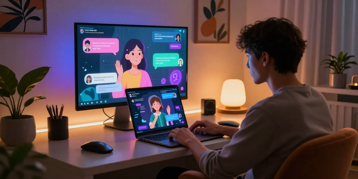 Interactive environment for ai nsfw chat showcasing colorful avatars and user engagement