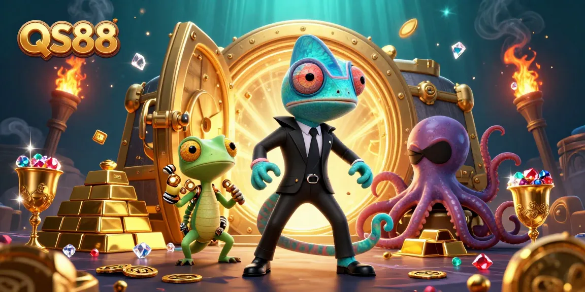 Engage in thrilling gaming action at QS88 with colorful characters and dazzling treasures.