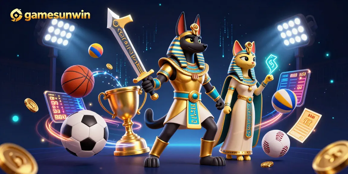 Experience thrilling action with gamesunwin featuring Anubis, Bastet, and dynamic sports elements.